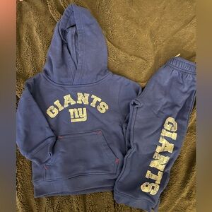 NFL Giants Blue Kids Sweatpants & Hoodie Set